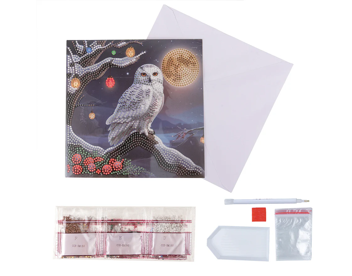 Card Kit "Frosted Moon" Owl