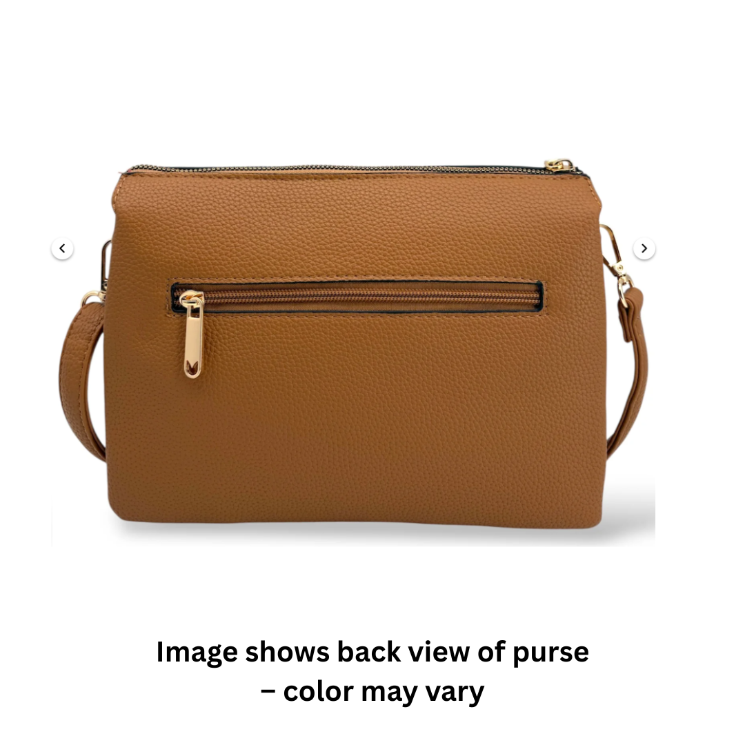 Wine Red Pebbled Vegan Leather Shoulder Bag