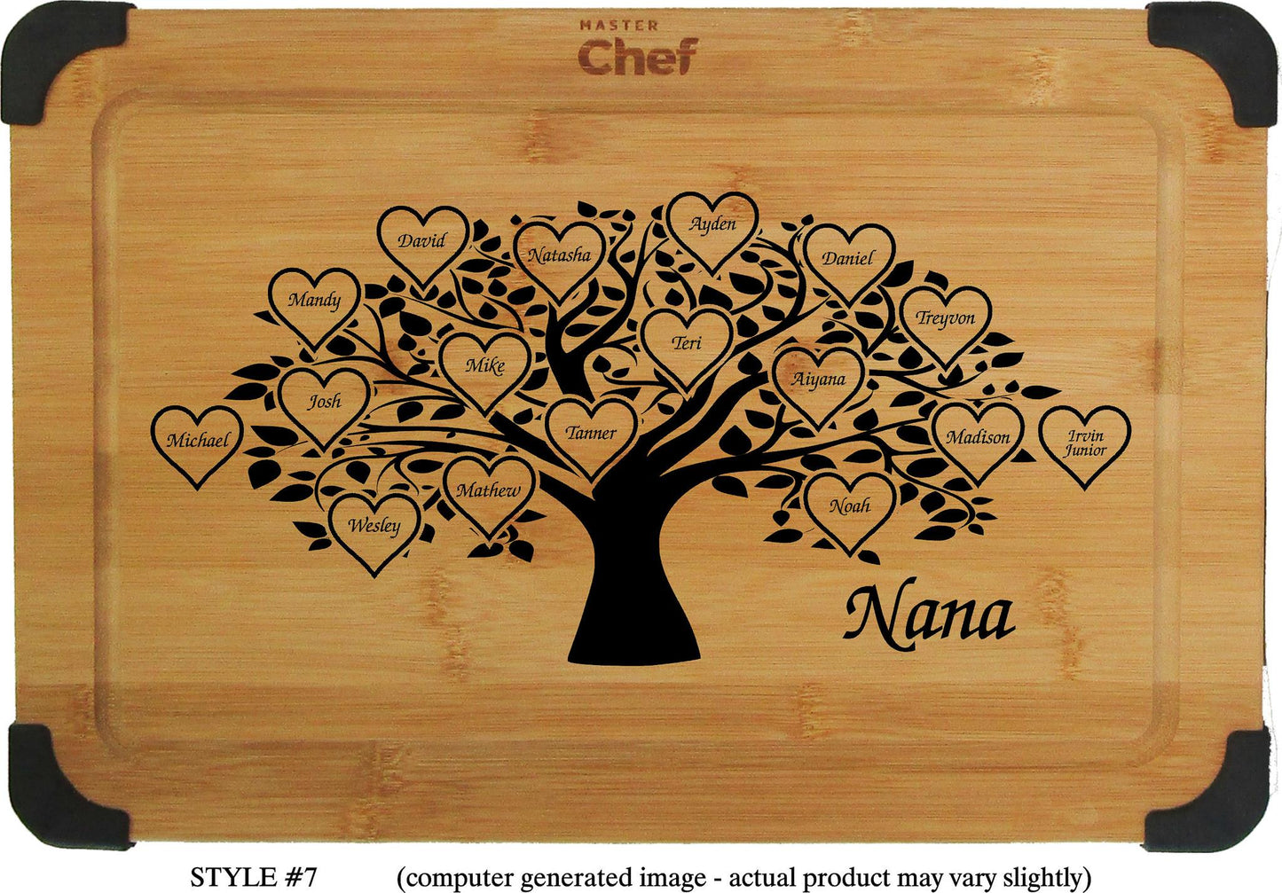 Bamboo Cutting Board - Custom Laser Engraved