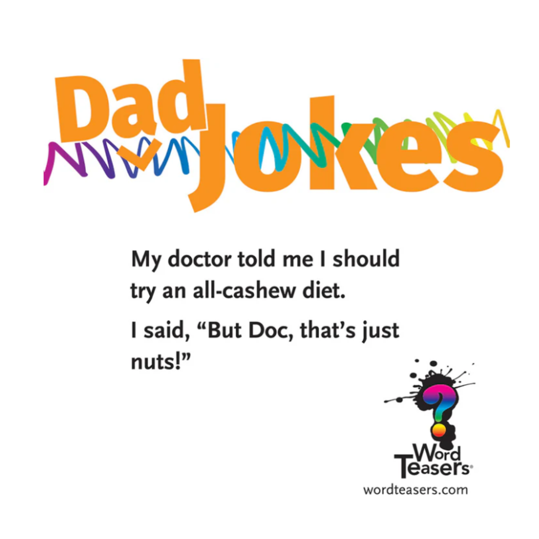 Word Teasers Dad Jokes – Hilarious Family Joke Cards