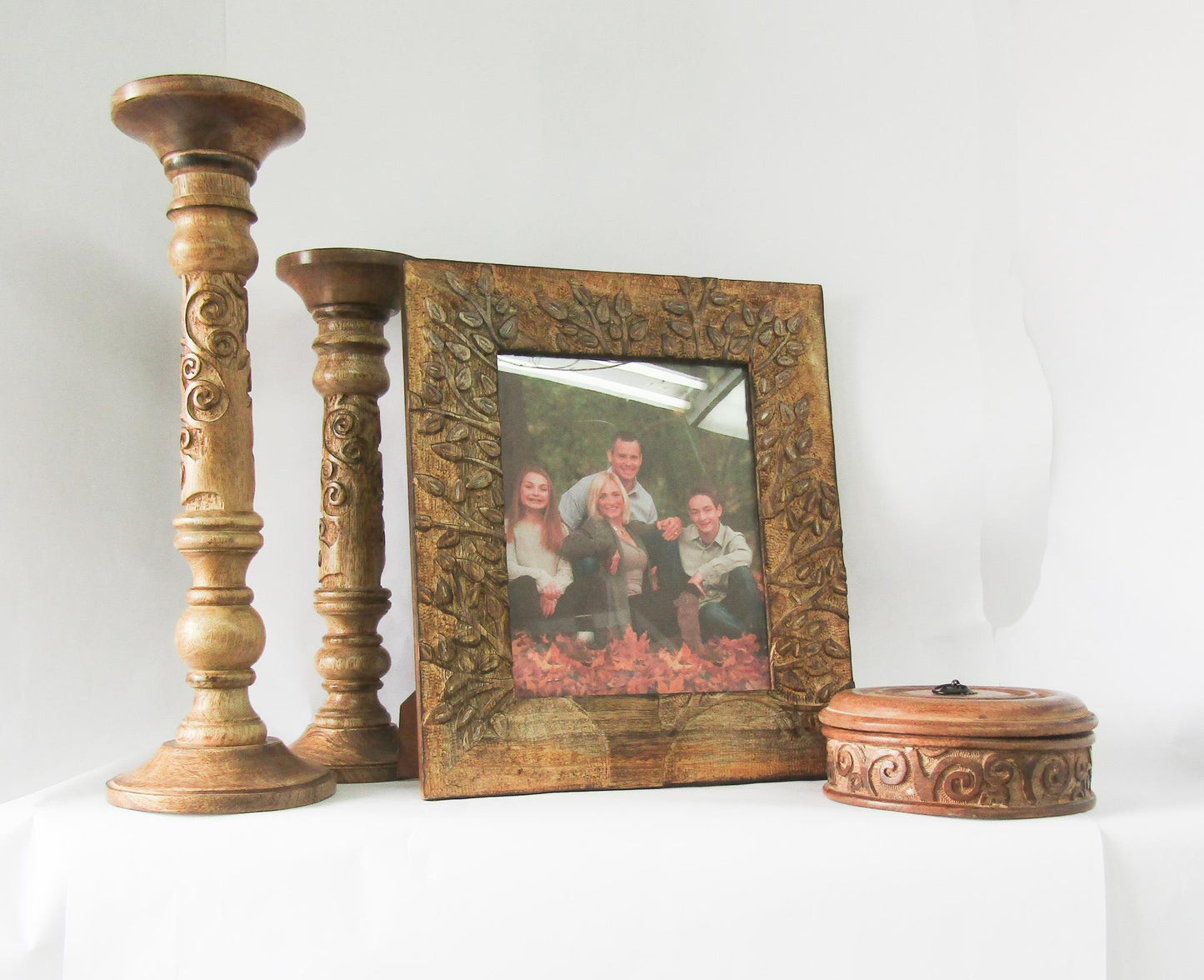 Carved Mango Wood Frame