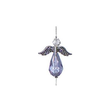 Lilac Crystal Guardian Angel Suncatcher – Rainbow Maker