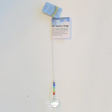 Rainbow Bridge Crystal Suncatcher – Pet Memorial Rainbow Maker
