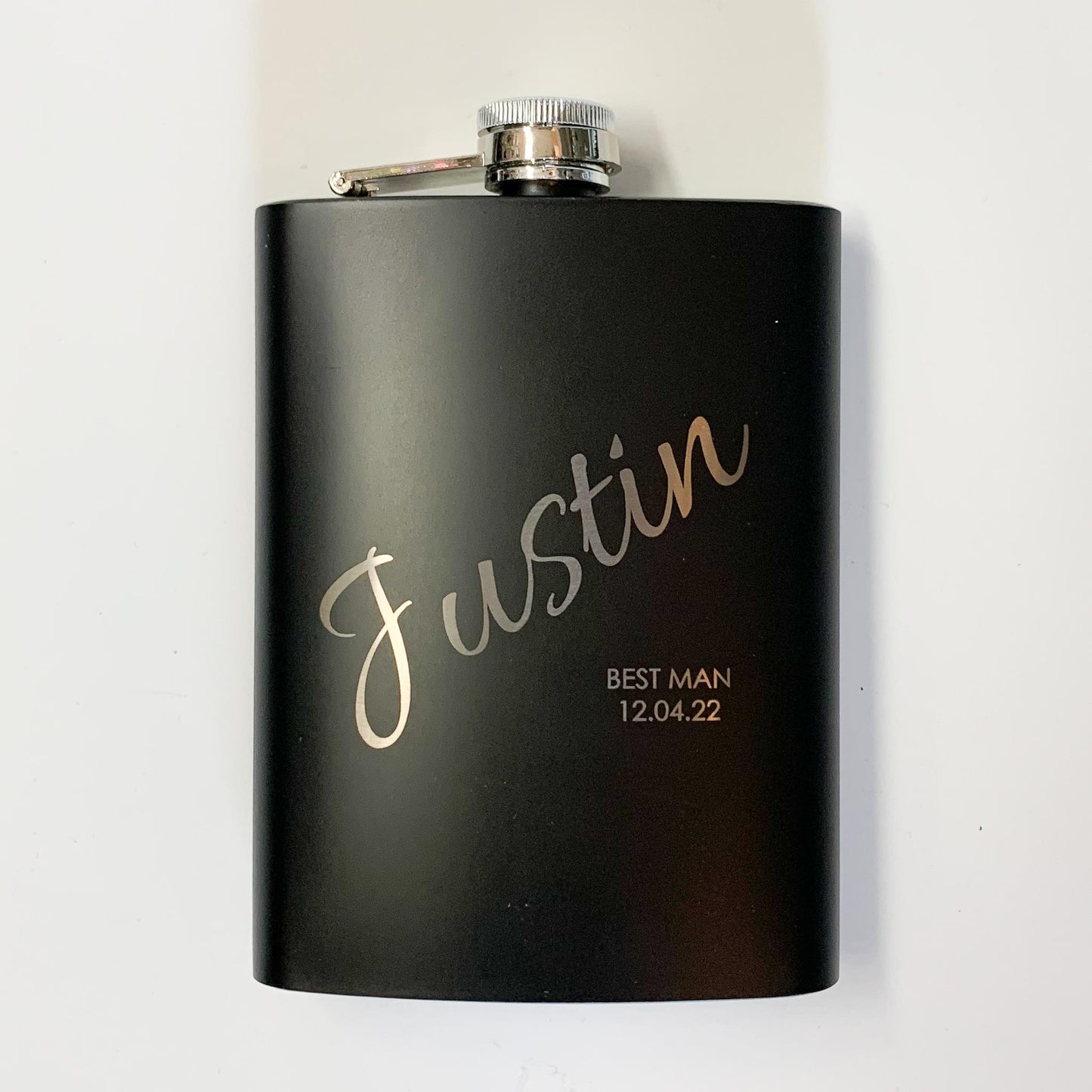 Black 8oz Flask