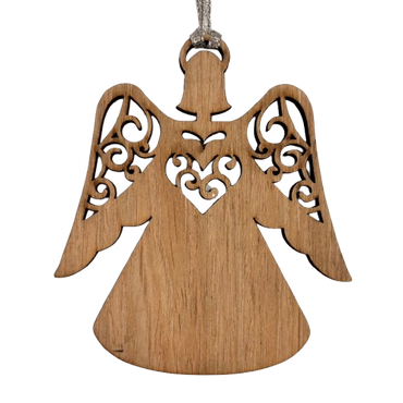Wooden Angel Mom's Love Ornament
