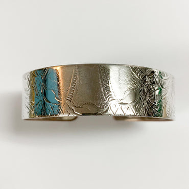 Silver Cuff Bracelet by L Carr Designs