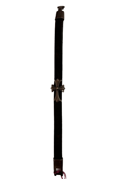 Leather Bracelet with Cross