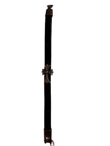 Leather Bracelet with Cross