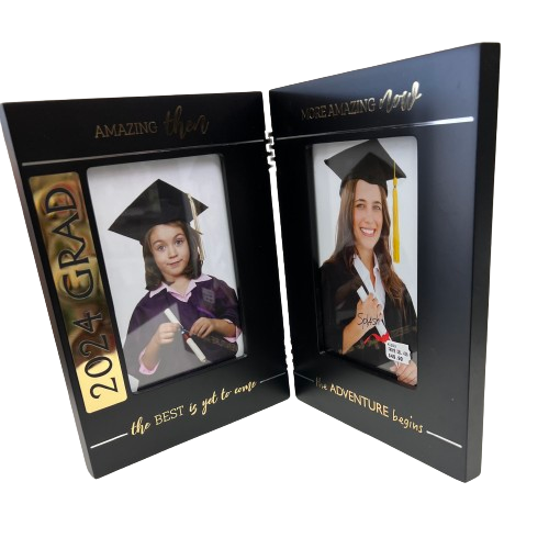 Then & Now Graduation Frame