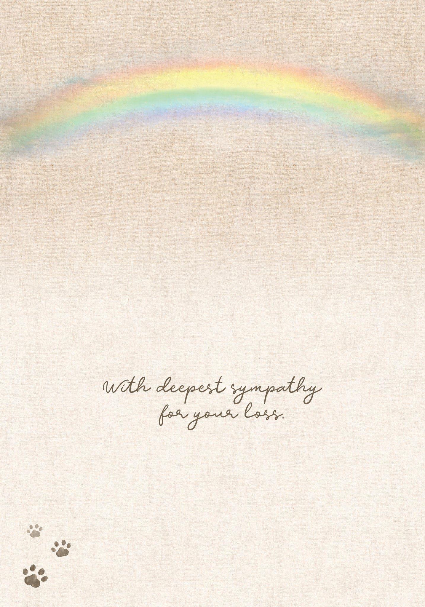 Boardwalk & Rainbow Sympathy Card