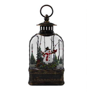 Snowman Glitter Lantern