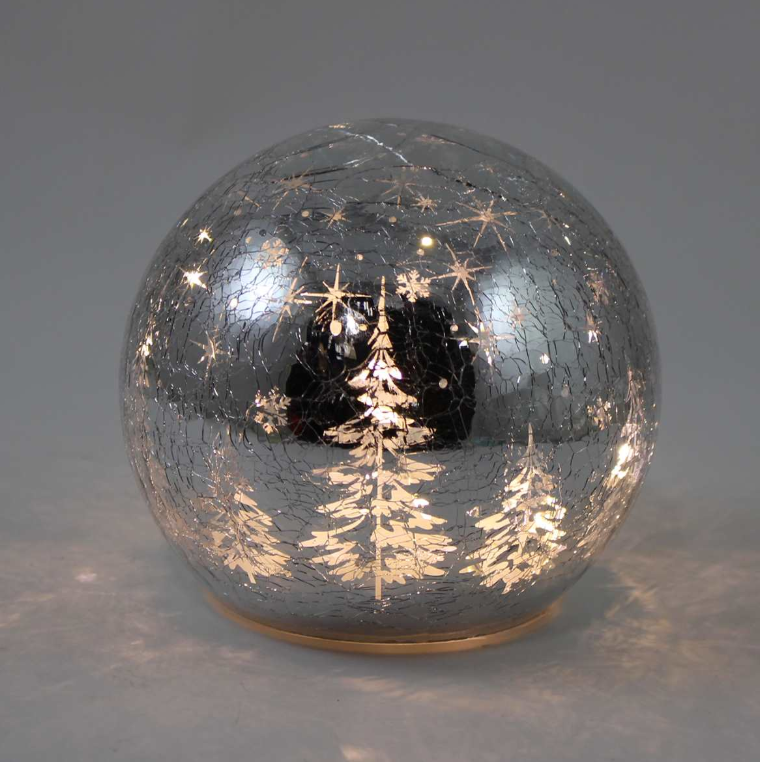 LED Crackle Glass Trees