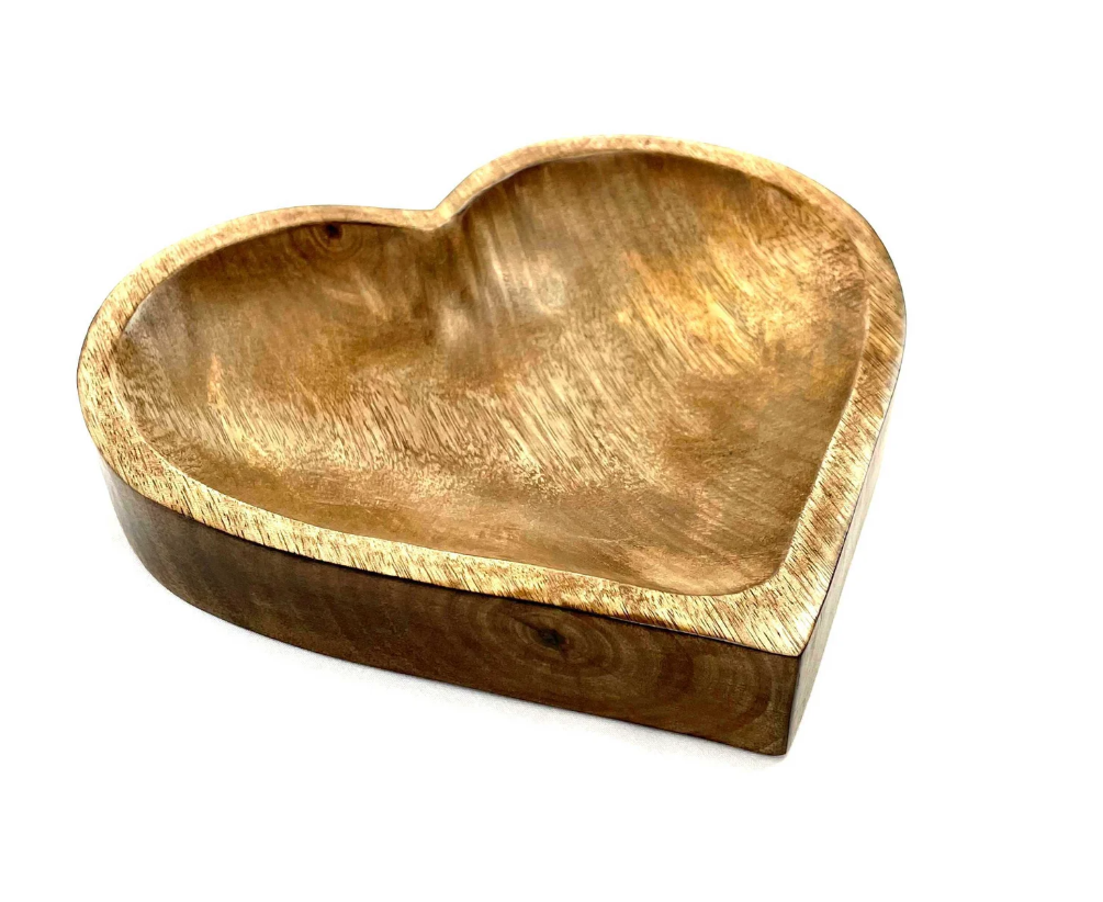 Wooden Heart Tray