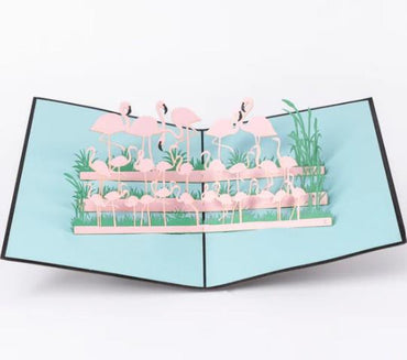 Pop-Up Card - Flamingo