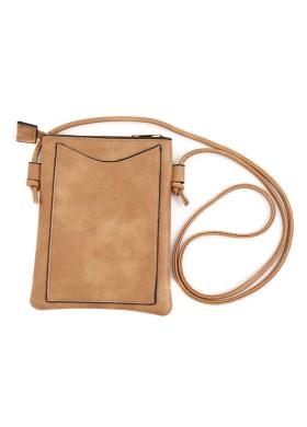 Paw Print Crossbody Purse - Brown