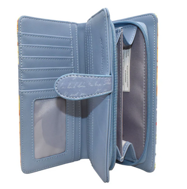 Grey Embossed Sunflower & Bumble Bee Wallet
