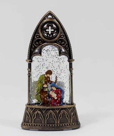 Glitter Lantern with Nativity Scene – 3x2x6"