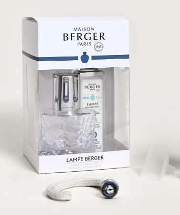 Lampe Berger Mirage Lamp Gift Set – Clear with Festive Fir Fragrance
