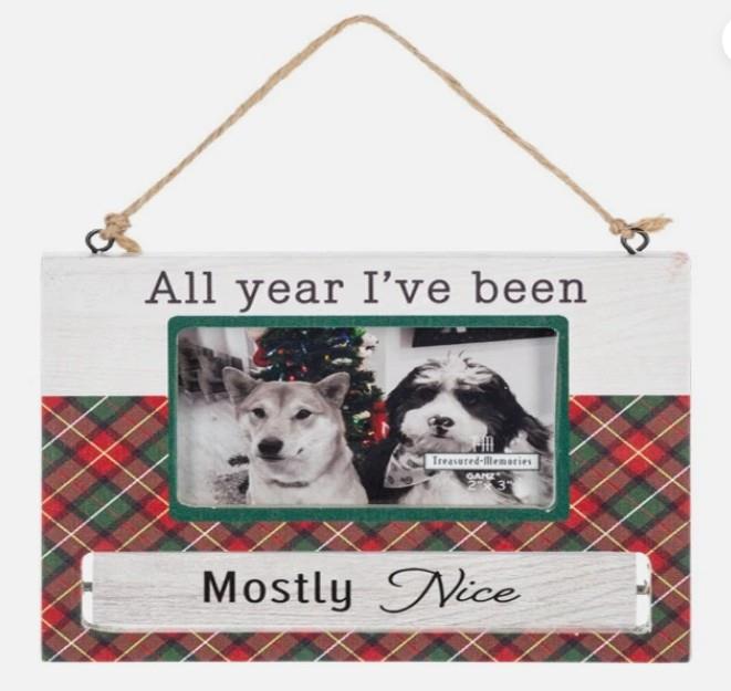 Wooden Pet Ornament Frame – Rotating Message Design,