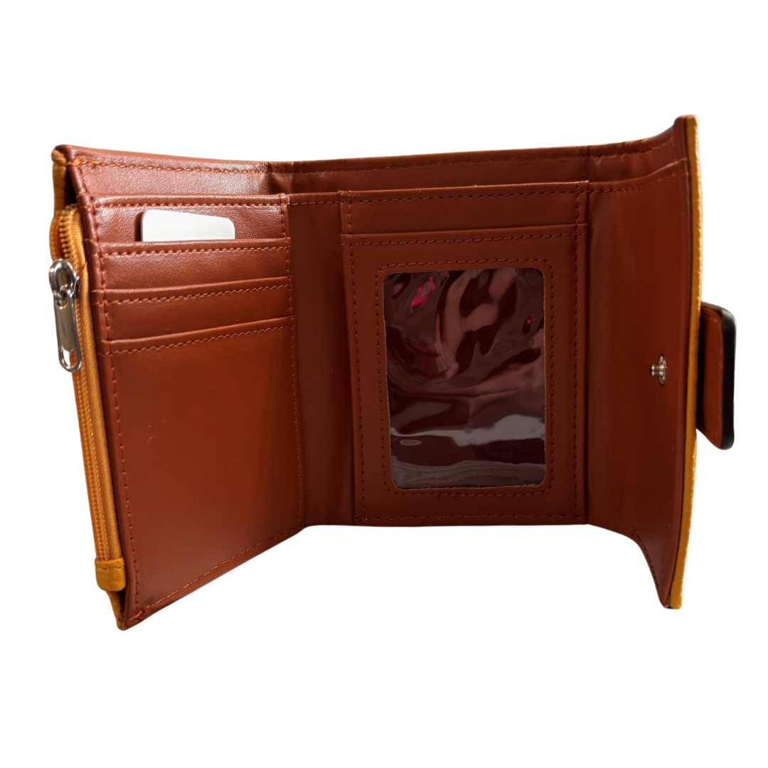 RFID Vegan Leather Wallet – Card, ID & Coin Holder – 4.5" x 5" x 1.2"