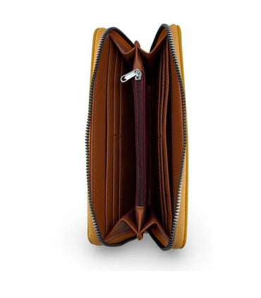Dune Vegan Leather Zippered Wallet with Card Holders – Soft Touch – 7.5" x 4" x 1"