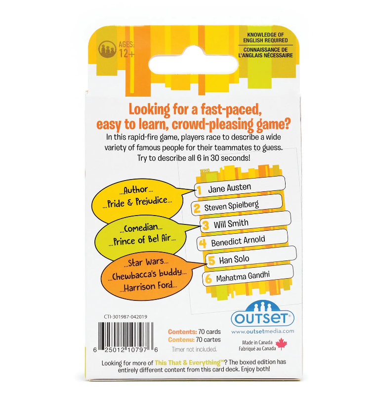 This That & Everything: People Card Game – Party & Trivia Game