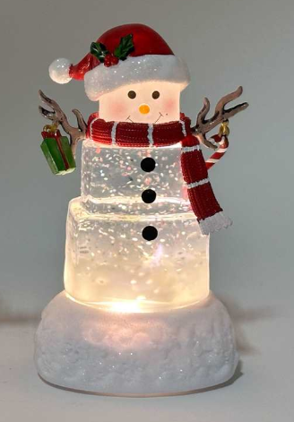 Red Hat Water-Spinning Snowman