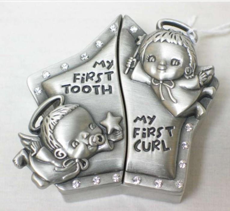 First tooth - First Curl Angel Star Box