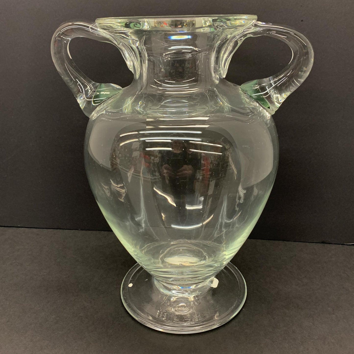 Glass Urn Shaped Vase