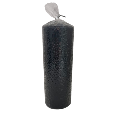 Grey Pillar Candle