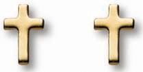 14K Gold Filled Cross Earrings