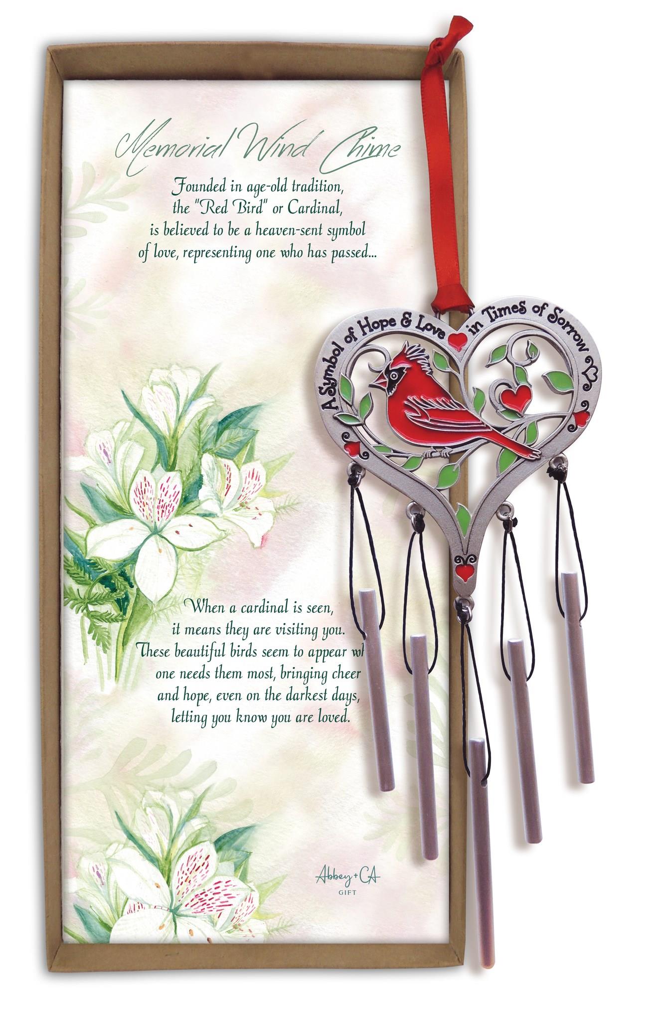 Memorial Wind Chime - Cardinal