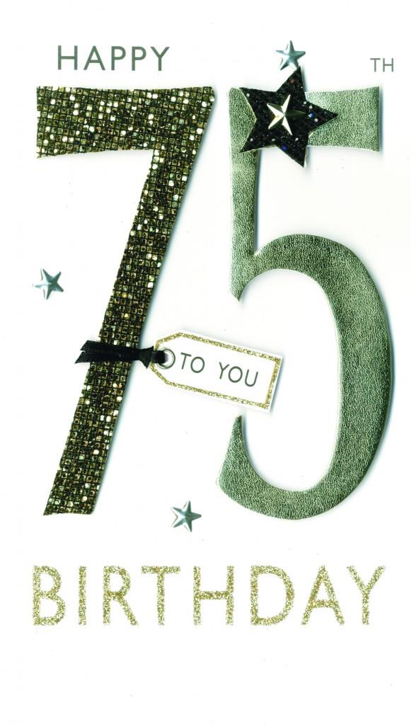 Happy 75th Birthday Greeting Card