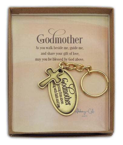 Godmother Key Chain - Cross