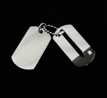 Double Dog Tag Necklace