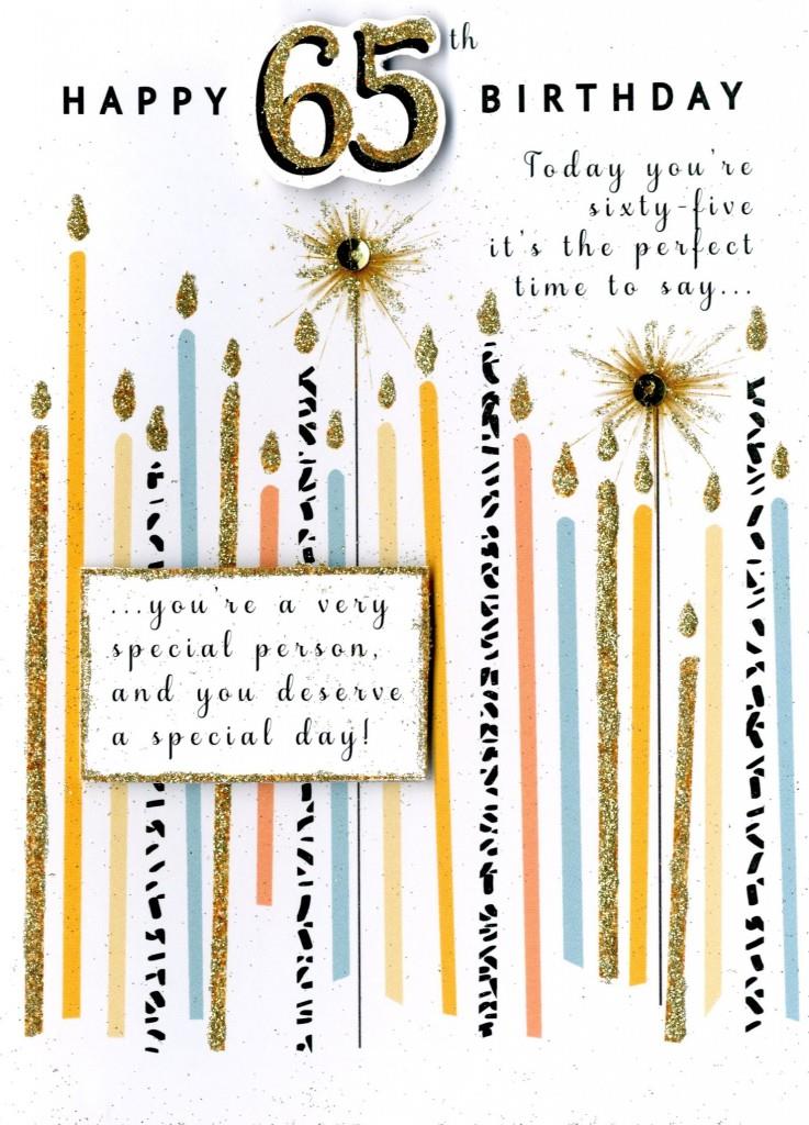 65 Birthday Card