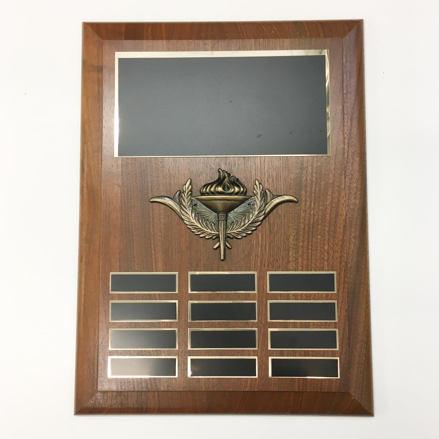 Walnut 12 Year Annual Plaque