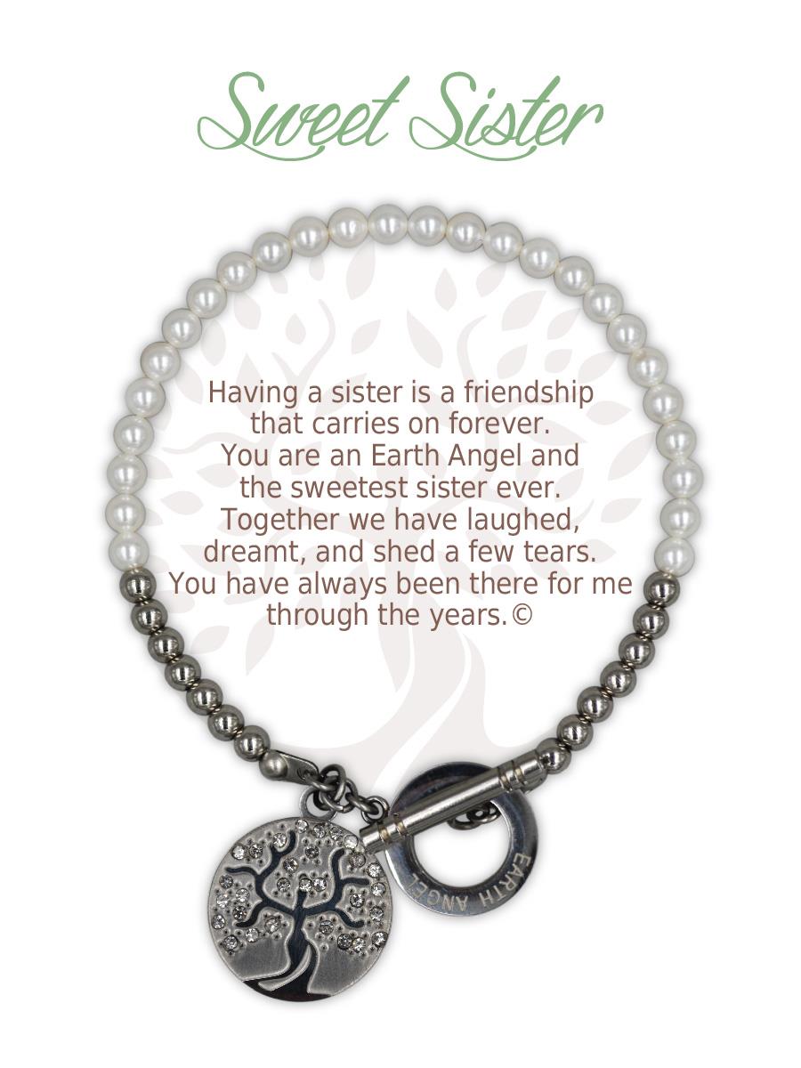 Earth Angel Shell Pearl Bracelet Sweet Sister