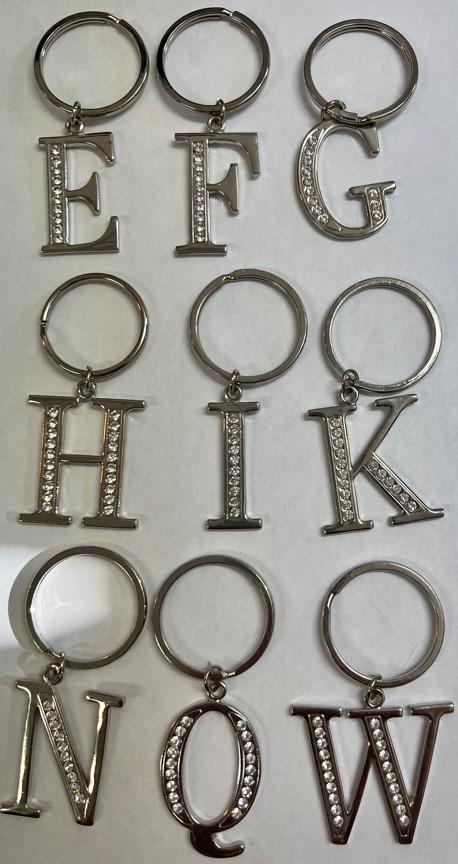 Bling Monogram Keytag