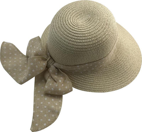 Summer Polka Dot Hat - Ivory