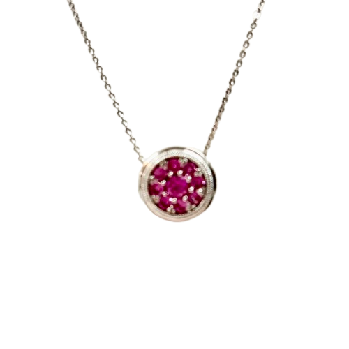 Pink Sapphire Necklace