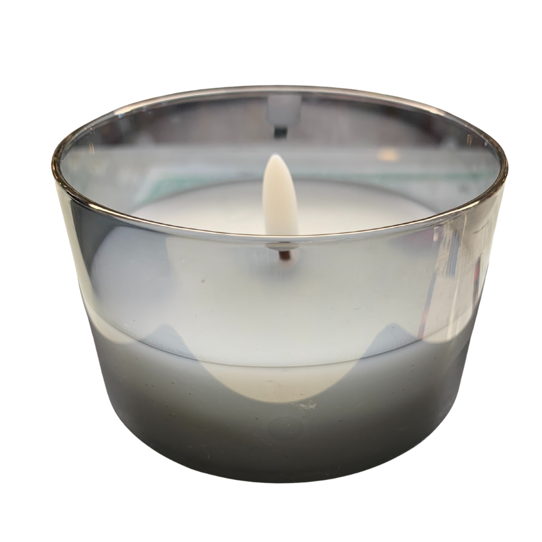 Candle in Smoke Glass