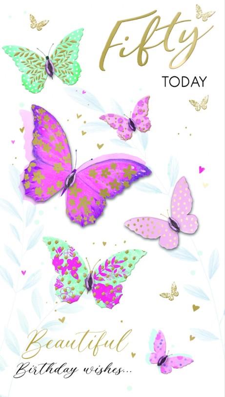 Fifty Today Birthday Greeting Card
