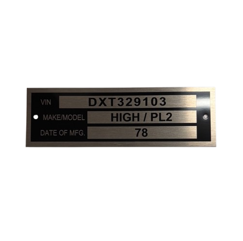 VIN Plates - Custom Made