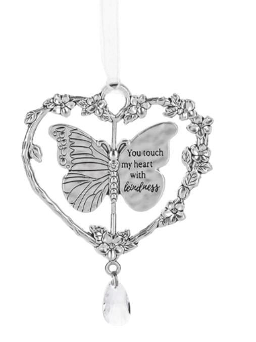 You Touch My Heart Butterfly Ornament