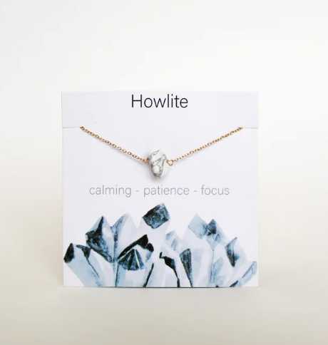 Necklace with Howlite Pendant