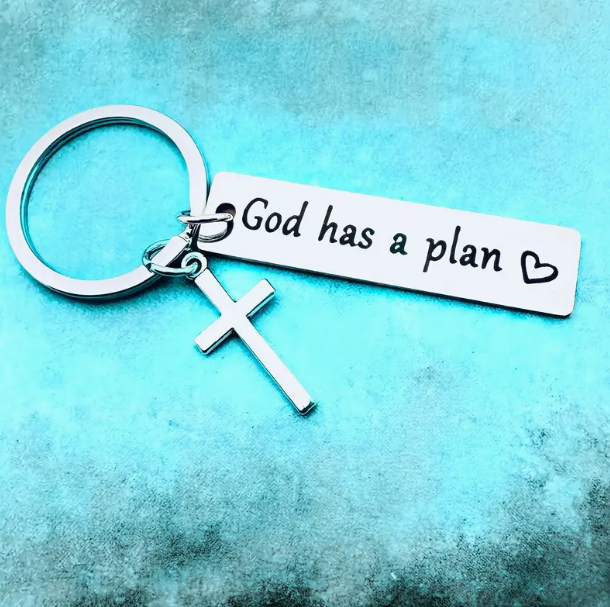 God Has a Plan Keytag