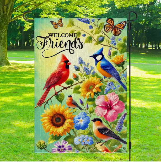 Garden Flag - Welcome Friends