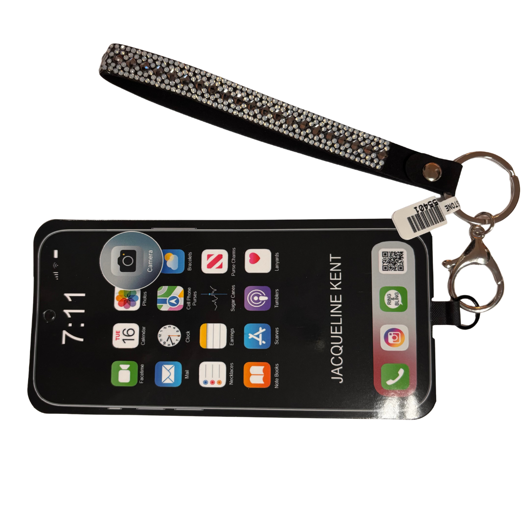 Cell Phone Wristlet - Moonstone/Clear Rhinestones