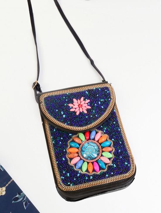 Beaded Crossbody Purse